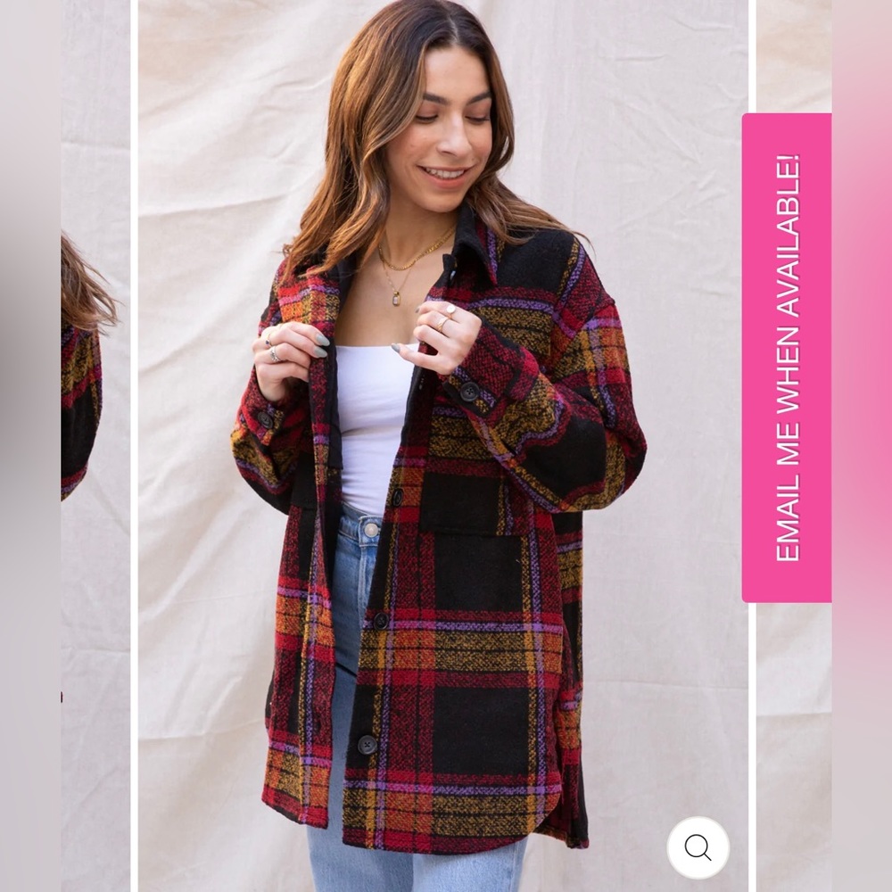 BRAND NEW & NEVER WORN Sanctuary Midi Shacket in Carson Plaid XS $80 OBO